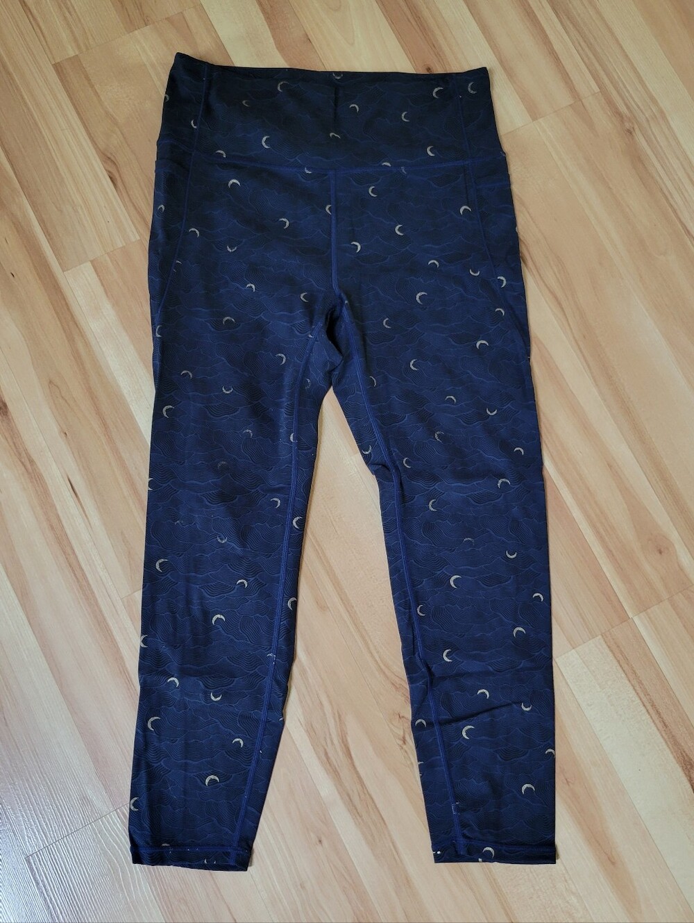 ZYIA Navy Blue Moon Print Leggings
